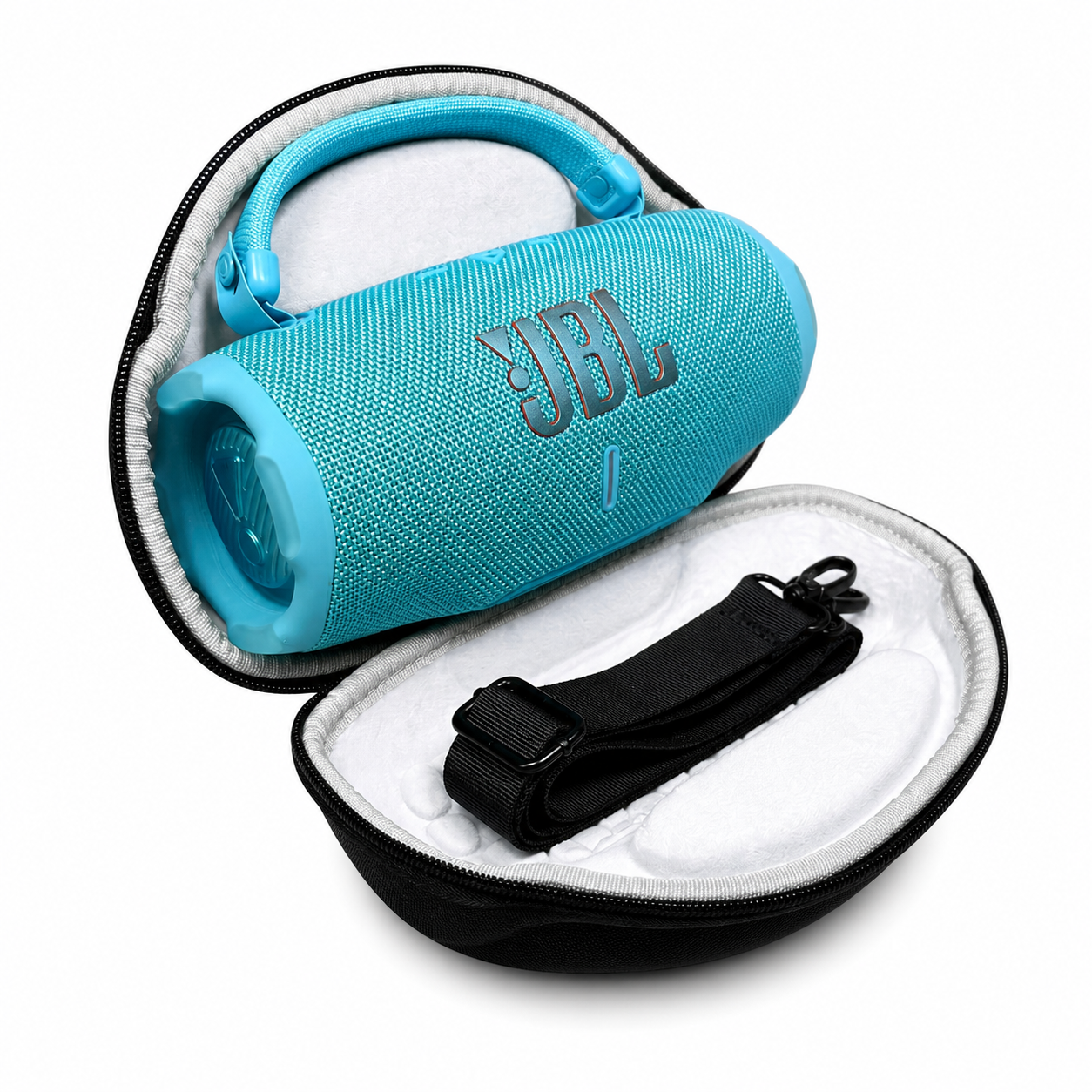 JBL Charge 6 Portable Waterproof Bluetooth Speaker with Winguard Protective Hardshell Case