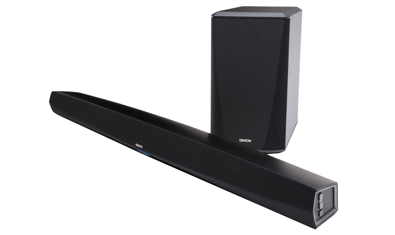 Denon DHT-S516 Slim Home Theater Sound Bar with Wireless Subwoofer | Bluetooth, HEOS, Amazon Alexa Compatibility