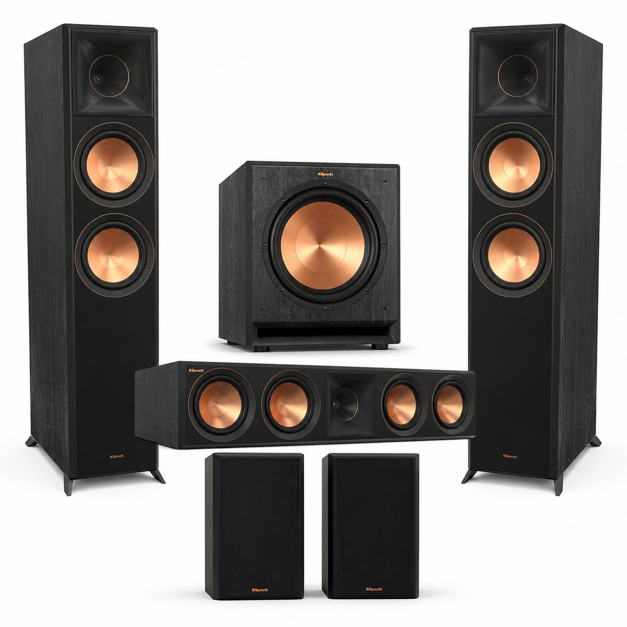 Klipsch Reference Premiere 5.2 Home Theater System with RP-8000F II Towers Ebony